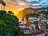 Madeira-turistika-Silvestr-vesnice Camara de Lobos, Cabo Girao v pozadí